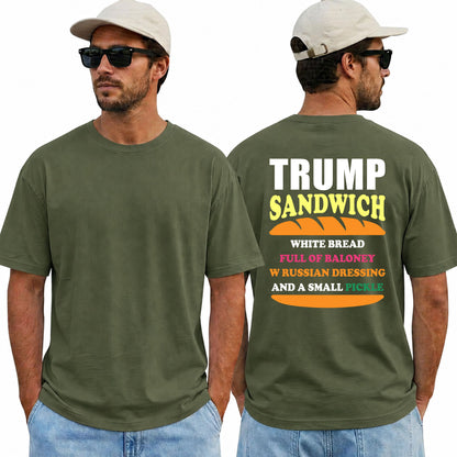 Trump Sandwich Shirt Funny Anti Trump Political Graphic Tee Liberal Gift For Adults