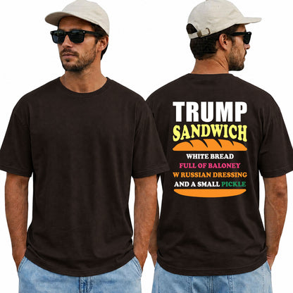 Trump Sandwich Shirt Funny Anti Trump Political Graphic Tee Liberal Gift For Adults