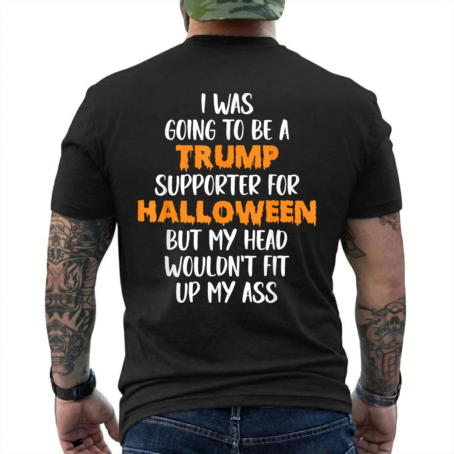 Trump Supporter Halloween Shirt Funny Anti Trump Political Graphic Tee Costume Gift For Adults