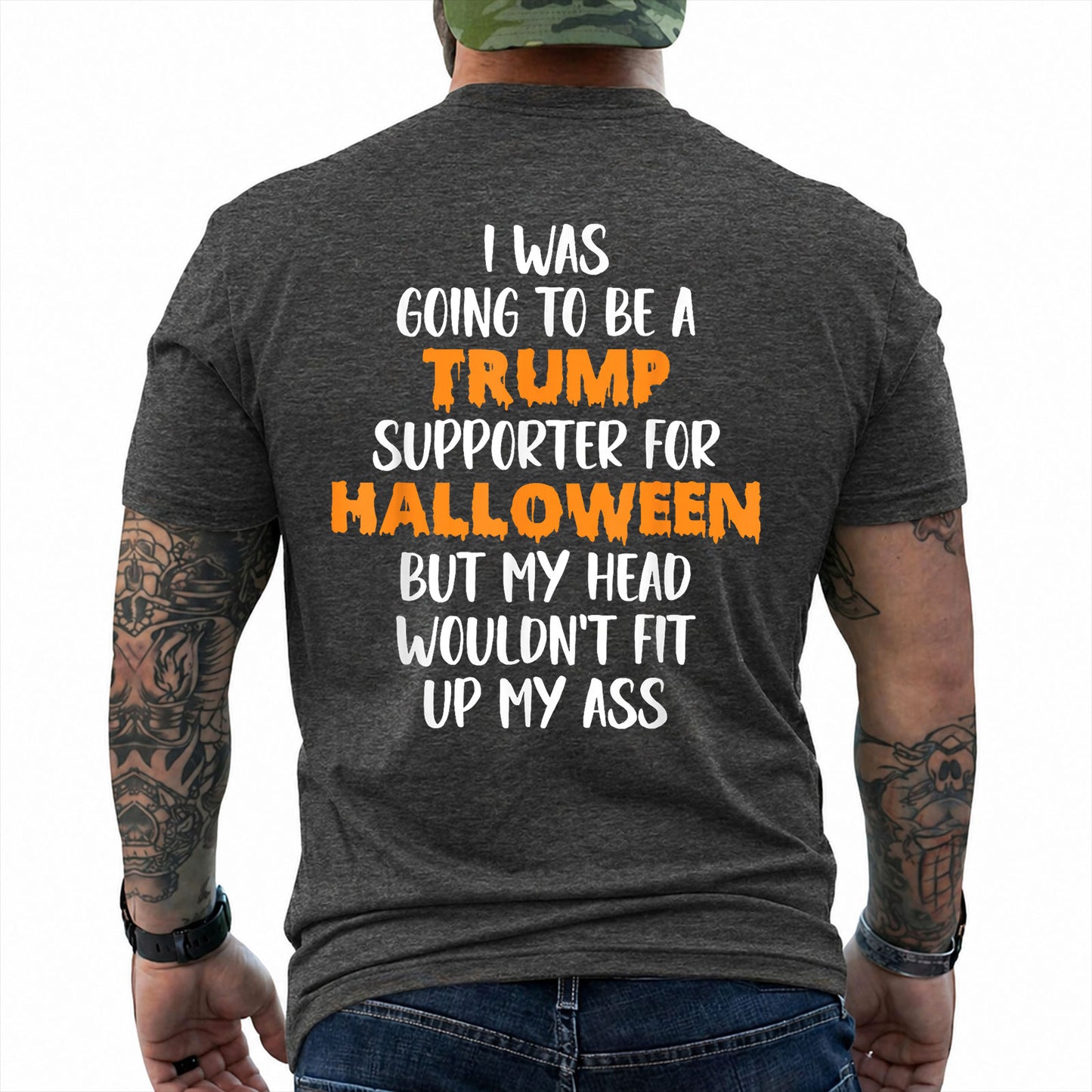 Trump Supporter Halloween Shirt Funny Anti Trump Political Graphic Tee Costume Gift For Adults