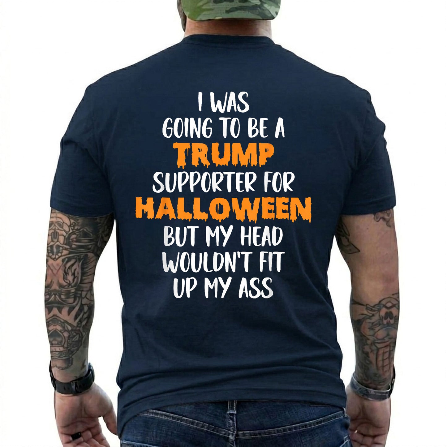 Trump Supporter Halloween Shirt Funny Anti Trump Political Graphic Tee Costume Gift For Adults