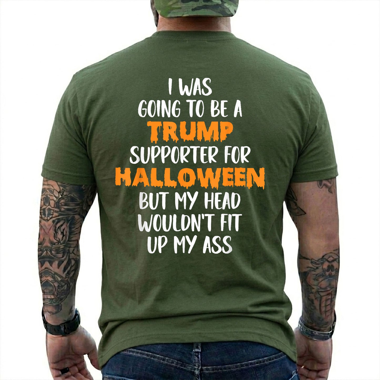 Trump Supporter Halloween Shirt Funny Anti Trump Political Graphic Tee Costume Gift For Adults