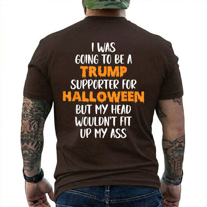 Trump Supporter Halloween Shirt Funny Anti Trump Political Graphic Tee Costume Gift For Adults