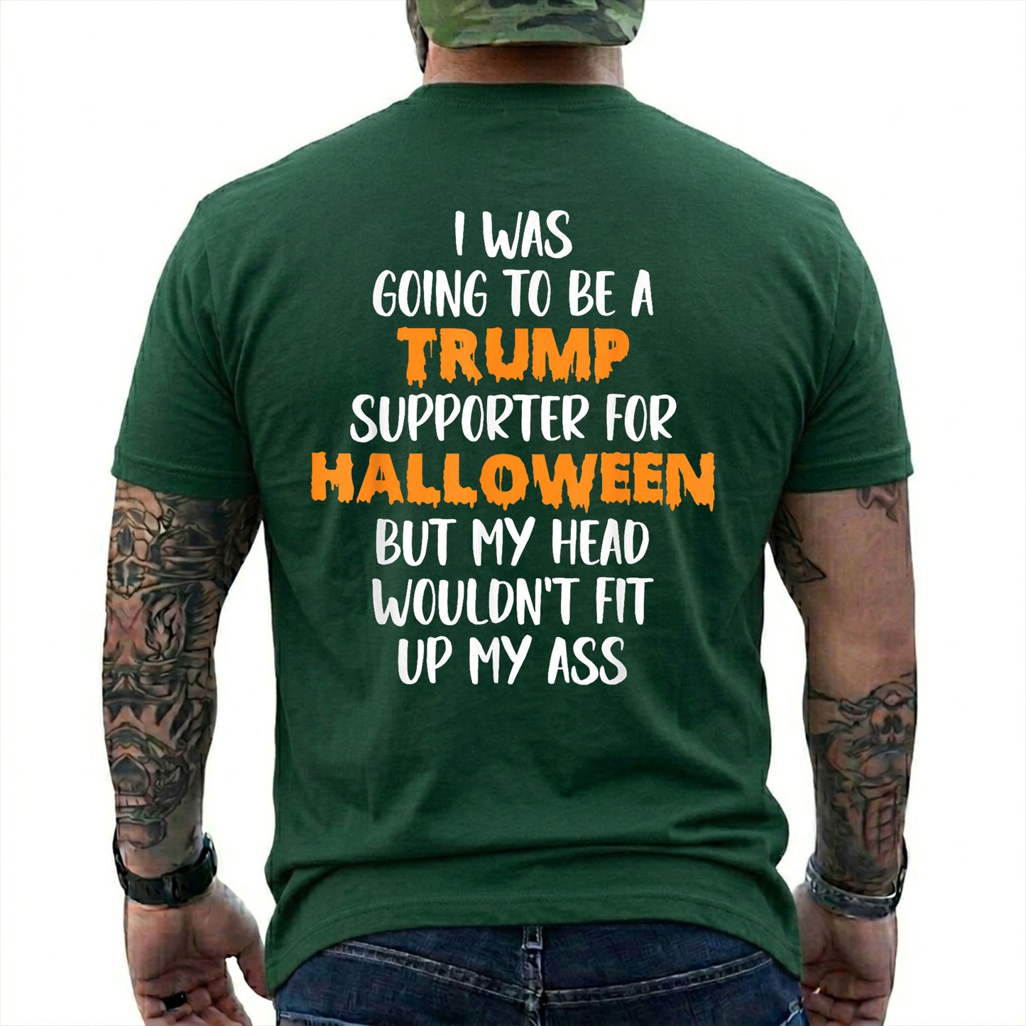 Trump Supporter Halloween Shirt Funny Anti Trump Political Graphic Tee Costume Gift For Adults