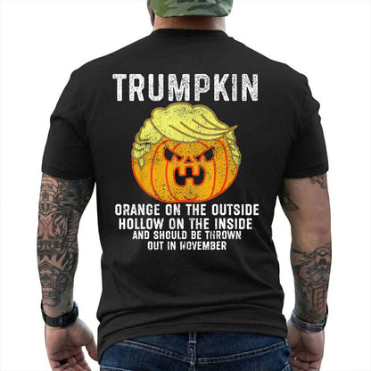 Trumpkin Halloween Shirt Funny Anti Trump Political Graphic Tee Pumpkin Gift For Adults
