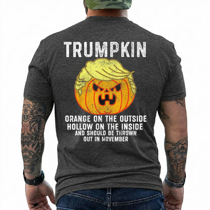 Trumpkin Halloween Shirt Funny Anti Trump Political Graphic Tee Pumpkin Gift For Adults