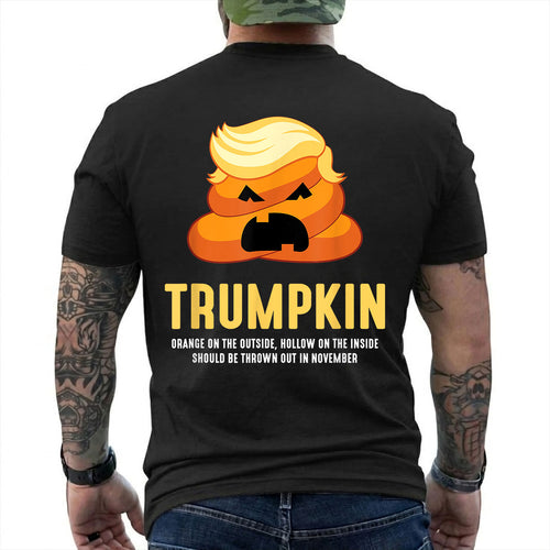 Trumpkin Poop Halloween Shirt Funny Anti Trump Political Graphic Tee Costume Gift For Adults