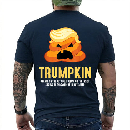 Trumpkin Poop Halloween Shirt Funny Anti Trump Political Graphic Tee Costume Gift For Adults