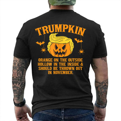 Trumpkin Shirt Funny Anti Trump Halloween Graphic Tee Political Protest Gift For Adults