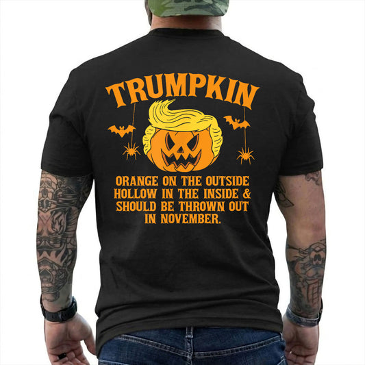 Trumpkin Shirt Funny Anti Trump Halloween Graphic Tee Political Protest Gift For Adults