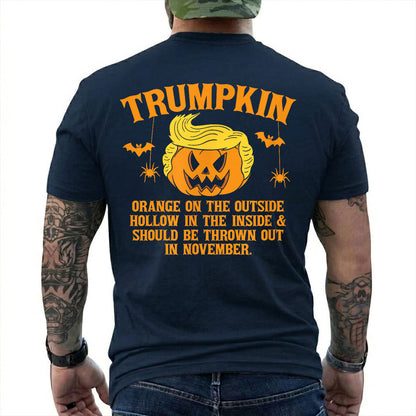 Trumpkin Shirt Funny Anti Trump Halloween Graphic Tee Political Protest Gift For Adults