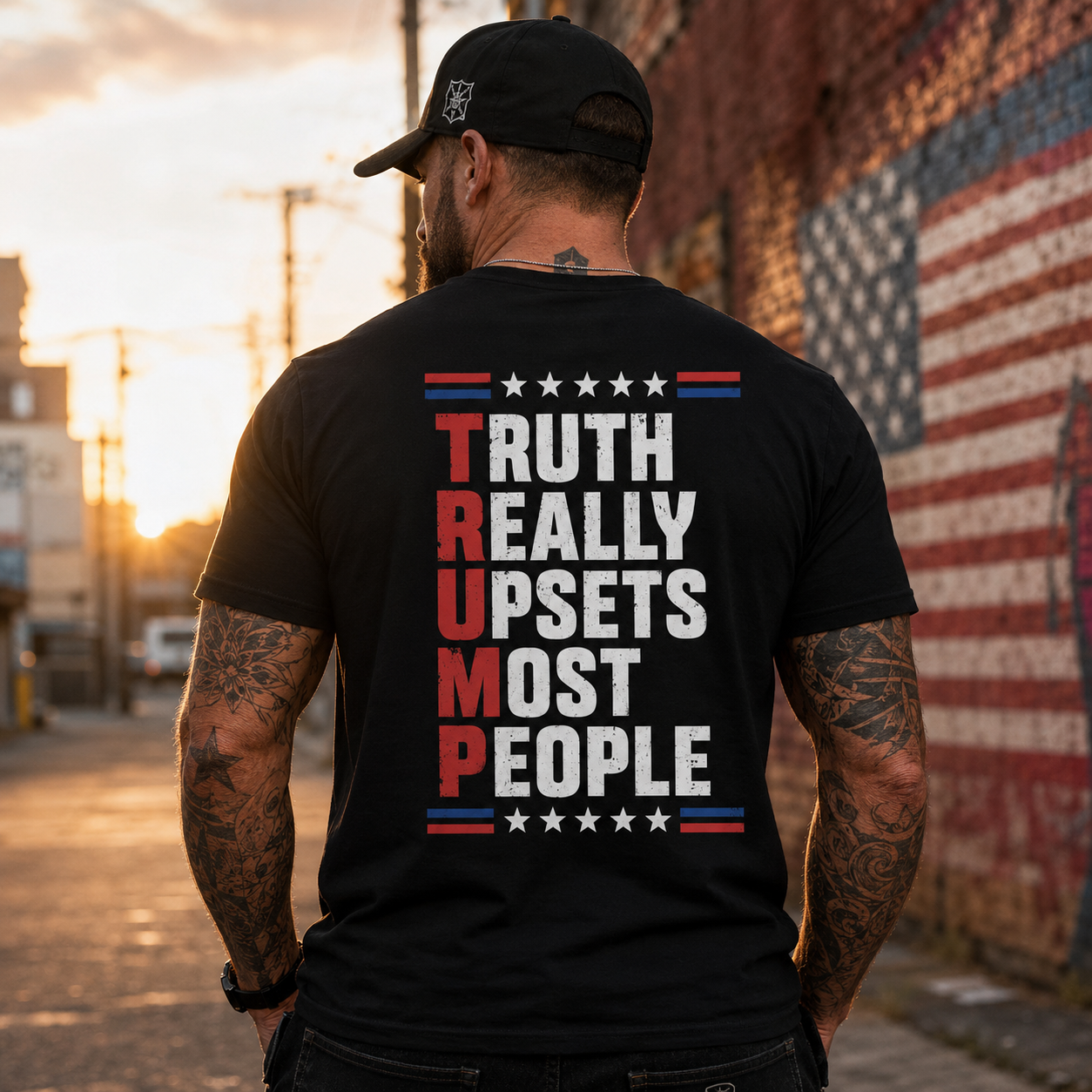 Truth Really Upsets Most People Shirt Funny Conservative Patriotic Graphic Tee Republican Gift For Adults