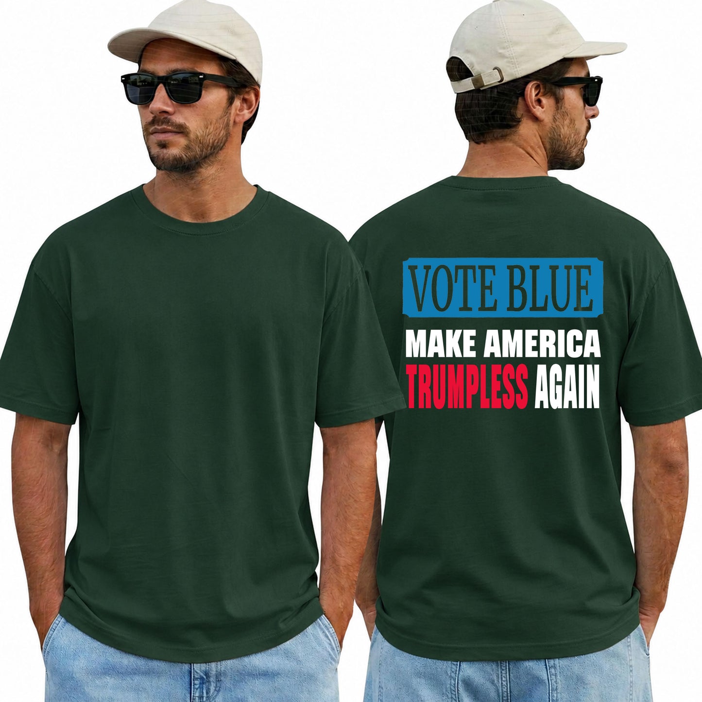 Vote Blue Make America Smart Again Shirt Funny Anti Trump Political Graphic Tee Liberal Gift For Adults