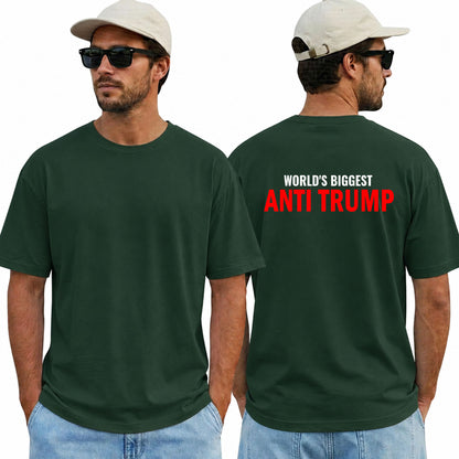 Worlds Biggest Anti Trump Shirt Funny Political Graphic Tee Liberal Gift For Adults