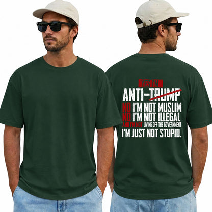 Yes Im Anti Trump Shirt Funny Political Graphic Tee Anti Trump Protest Gift For Adults