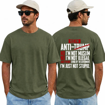Yes Im Anti Trump Shirt Funny Political Graphic Tee Anti Trump Protest Gift For Adults
