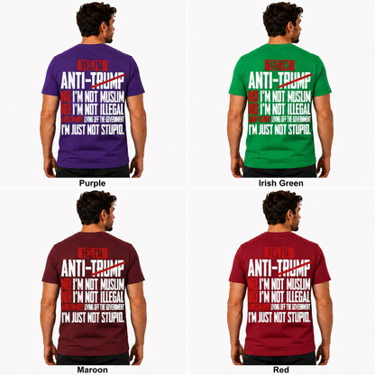 Yes Im Anti Trump Shirt Funny Political Graphic Tee Anti Trump Protest Gift For Adults
