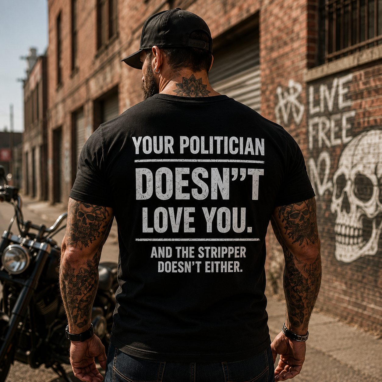 Your Politician Doesnt Love You Shirt Funny Political Humor Graphic Tee Sarcastic Election Gift For Adults
