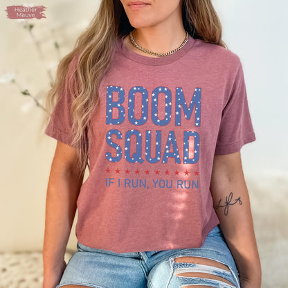 4th of July Boom Squad Shirt, Patriotic Shirt, Independence Day shirt, American flag, 4th summer shirt, America shirt, USA Retro Shirt