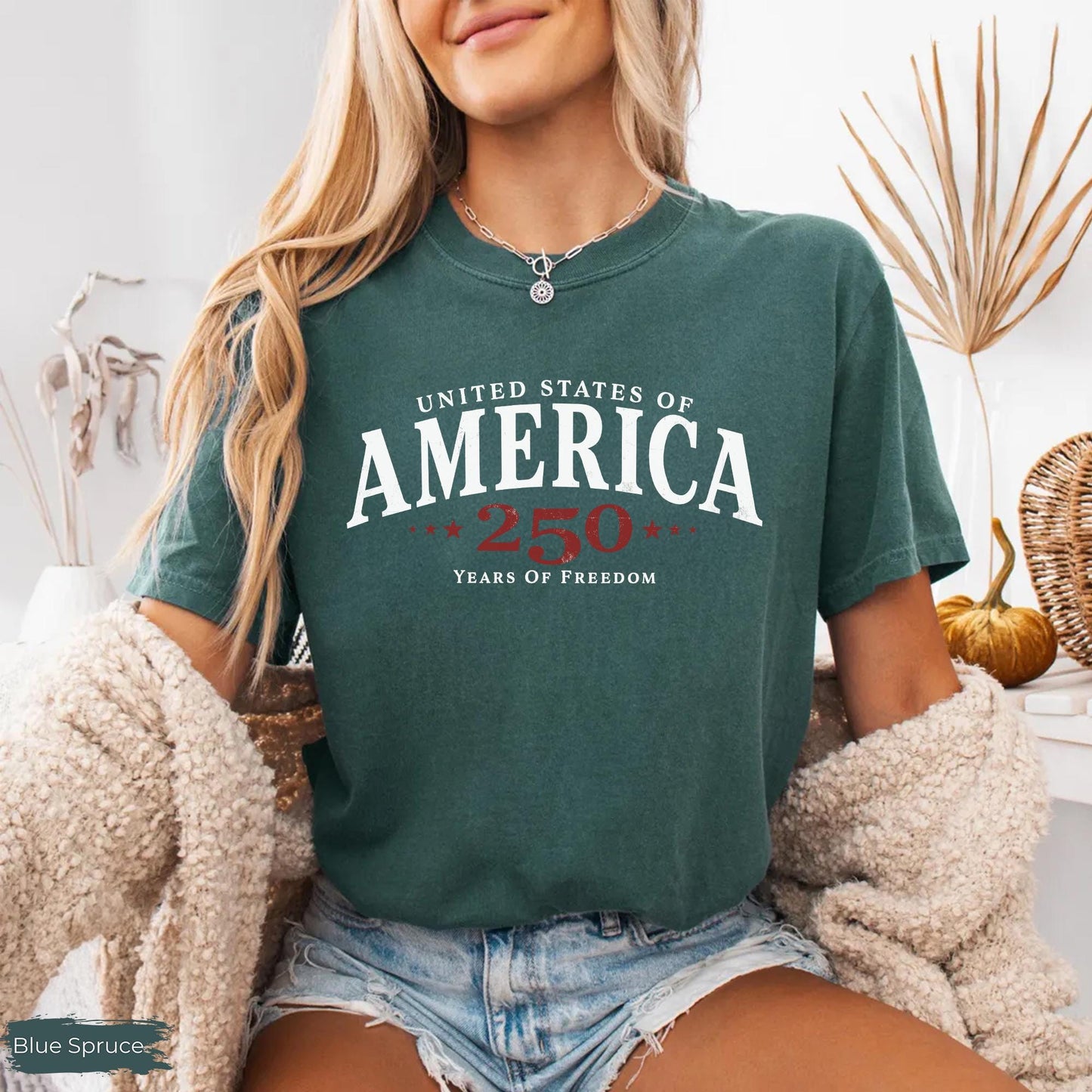 Comfort Colors® 250th America Anniversary Shirt, US 250 Years Shirt, 1776–2026 Patriotic Tee, Retro Independence Day Shirt, 4th of July Tee