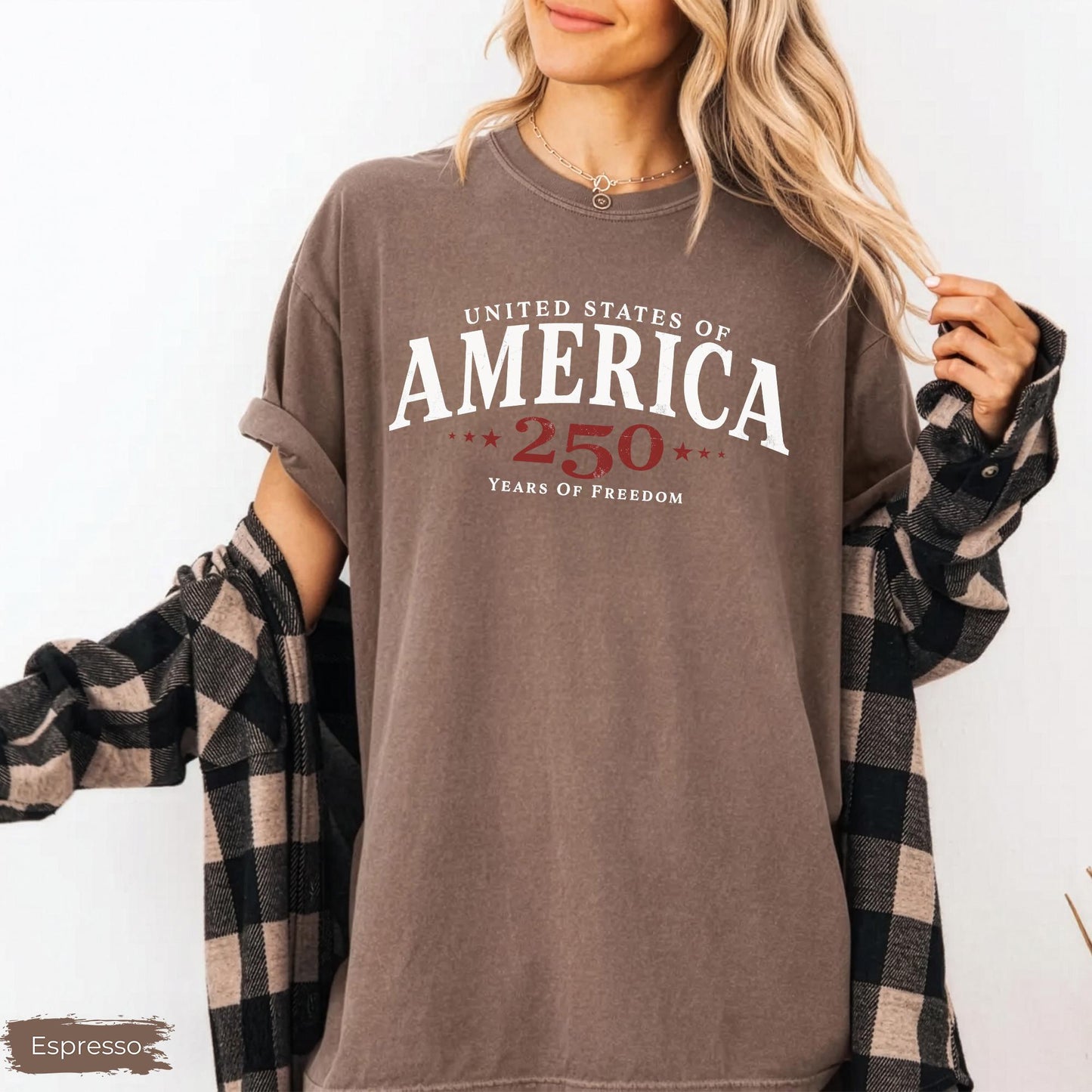 Comfort Colors® 250th America Anniversary Shirt, US 250 Years Shirt, 1776–2026 Patriotic Tee, Retro Independence Day Shirt, 4th of July Tee
