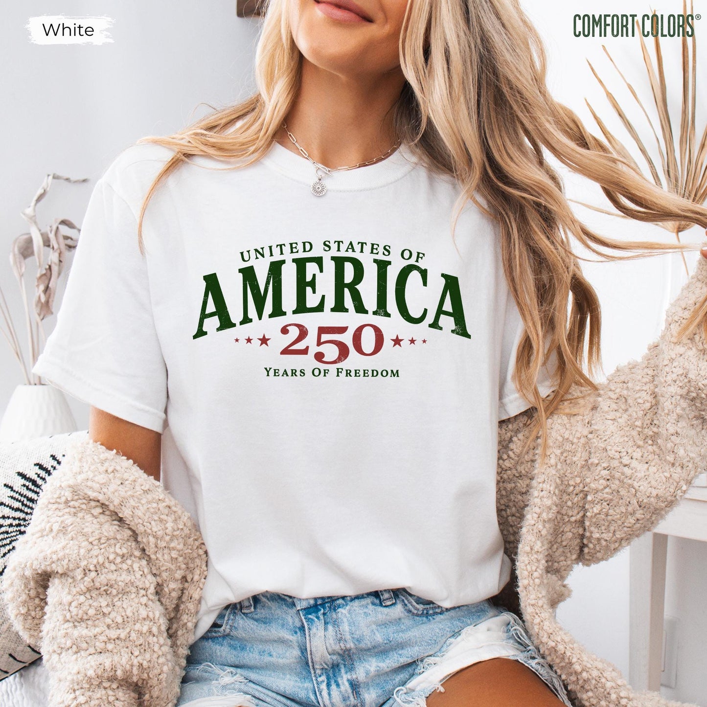 Comfort Colors® 250th America Anniversary Shirt, US 250 Years Shirt, 1776–2026 Patriotic Tee, Retro Independence Day Shirt, 4th of July Tee